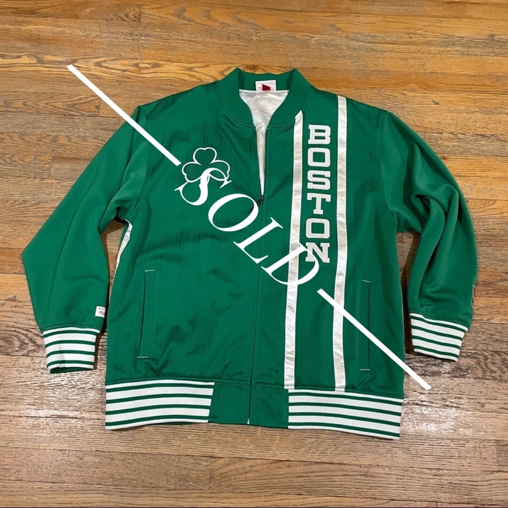NWOT Boston Celtics Lined Track Jacket - Picture 1 of 13